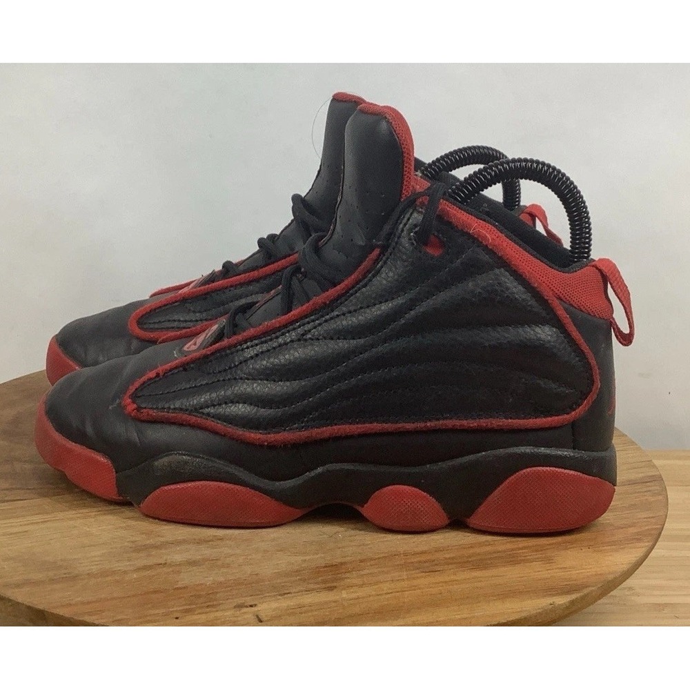Nike Jordan Pro Strong Black University Red Sneakers DC7909-006 Youth Sz 3Y